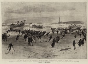 A Royal National Life-Boat Institution versenyvizsgái Montrose-ban alkotó: William Lionel Wyllie